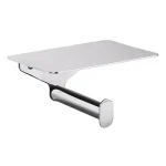 BEMETA Organic fali WC-papírtartó polccal, 150×75×115 mm, króm Szuper akció