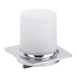 BEMETA Organic fali szappanadagoló, 100×115×110 mm, 200 ml, tejüveg/króm Ne maradj le