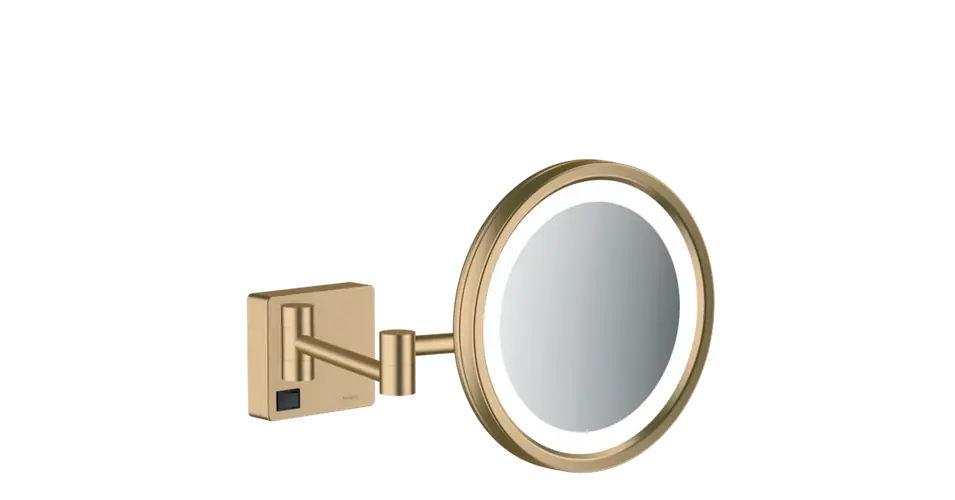 HANSGROHE AddStoris borotválkozótükör LED világítással, szálcsiszolt bronz Ne maradj le
