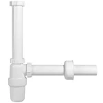 Biztonságos fizetés Mosogató búraszifon 6/4", egymedencés, leeresztőszelep nélkül, Ø40 mm-es elfolyással