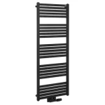 BRUCKNER Grunt fürdőszobai radiátor, középső bekötés, 500×1330 mm, matt fekete Azonnali szállítás