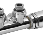 Újdonság BRUCKNER Wicher csatlakozó készlet termosztáttal, középső bekötéshez, 50 mm, króm