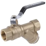 FERRO Herkules V17 típusú gömbcsap Y-típusú szennyszűrővel, acél karral 3/4" BB PN40 Kihagyhatatlan ajánlat