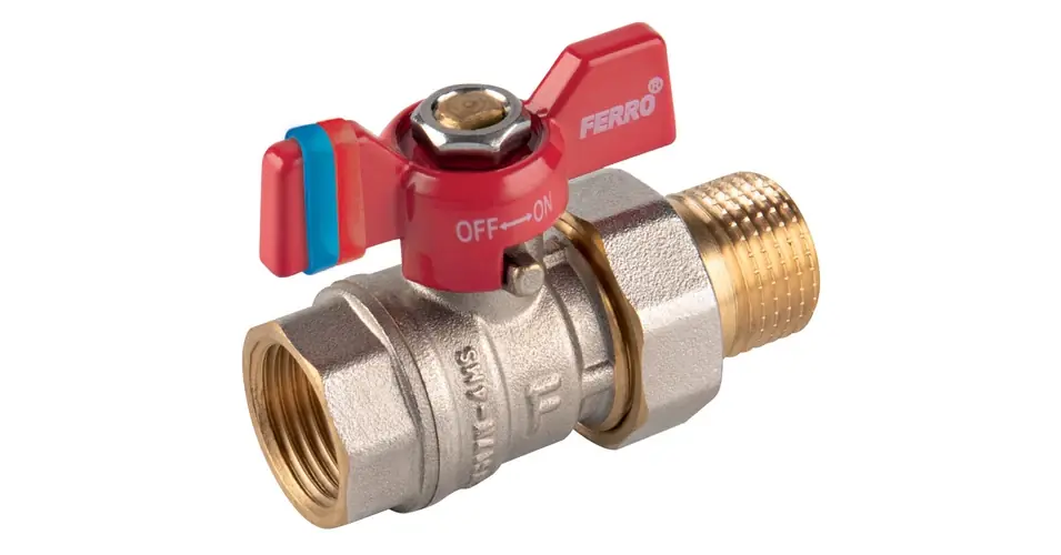 Korlátozott ajánlat FERRO F-Comfort golyóscsap pillangókarral 1/2" KB hollandi PN20