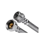 Ne maradj le INVENA acélborítású flexibilis bekötőcső 1/2"×1/2" KB 150 cm