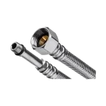 INVENA acélborítású flexibilis bekötőcső vízre, hosszú véggel, 3/8"×M10 80 cm Expressz kézbesítés