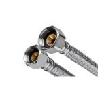 Akciós ár INVENA acélborítású flexibilis bekötőcső 1/2"×3/8" BB 50 cm
