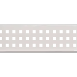 ALCA drén folyóka rács 75 mm, rozsdamentes acél Azonnali szállítás