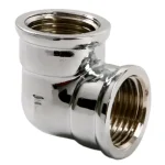 Réz könyök 3/8" BB krómozott Outlet
