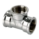 Réz T-idom 3/4" BB krómozott Expressz szállítás