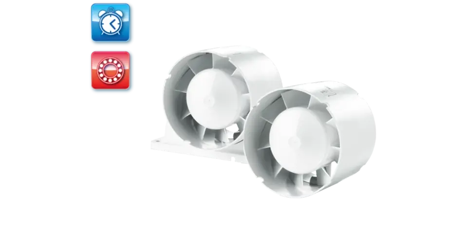 Legkelendőbb VENTS 100 VKO1T L csőventilátor, időzítős, golyóscsapágyas