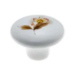 Fogantyú E039-26 Átm: 38mm Barna virág porcelán Ne maradj le