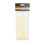 Azonnali szállítás Vezetékkötegelő 200 x 4,6 mm Áttetsző 100db/csom
