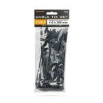 Vezetékkötegelő 200 x 4,6 mm Fekete 100db/csom Biztonságos fizetés
