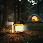Multifunkciós kézi lámpa - szolár panel, USB-C - 6 világítási mód, 8 LED, 3600 mAh Biztonságos fizetés