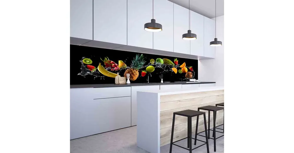Prémium Konyhai hátfal Wallplex falburkoló Fruit Splash 60x120cm