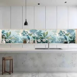 Konyhai hátfal Wallplex falburkoló Trópusi Madarak 60x120cm Népszerű
