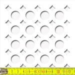 Perforált lemez Laccato-Hdf CIRCO perforációval Krono 101 Fehér 1400x510mm Biztonságos fizetés