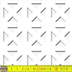 Olcsó Perforált lemez Laccato-Hdf ELLENICO perforációval Krono 101 Fehér 1400x510mm