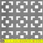 Perforált lemez Fekete MDF5 DAMASCO perforációval 1218x608x5mm Gyors kiszállítás