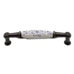 Fogantyú M01-01-90-B1G 96 C bronz-kék motívum porcelán Expressz szállítás
