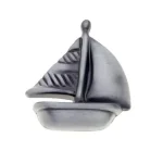 Korlátozott ajánlat Fogantyú RF 1884-48 ZN50 Vitorlás gomb Antik ezüst