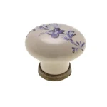 Fogantyú P04.01.25.04 ANT.BRONZ-KÉK Virág PORCELÁN 31 Szuper ajánlat