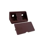 Polcrögzítő műangyag 19x19x42mm Barna Árcsökkenés