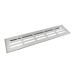 Szellőzőrács 60x250mm Nemesacél imitáció Azonnali szállítás