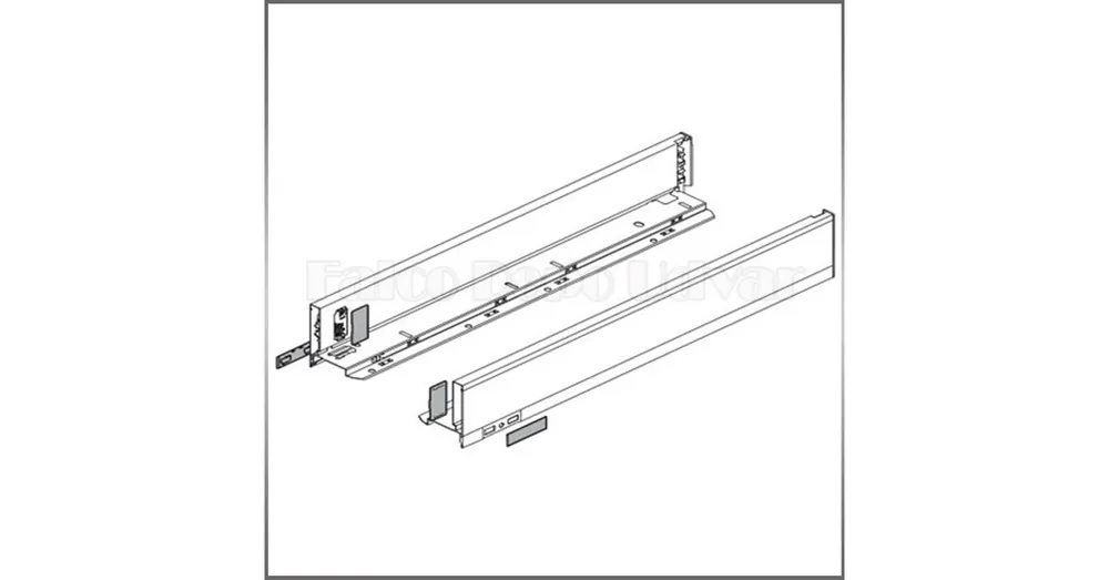 Outlet Blum Legrabox fiók 770M5002S 90-63mm Selyemfehér káva 500mm mélységű