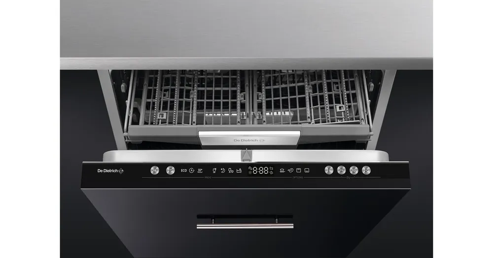Csak ma De Dietrich beépíthető mosogatógép, 60 cm, 14 teríték, 7 program, 5 hőmérséklet, csúszózsanér, C energiaosztály