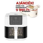 ARDES ARFRYA08LVW 8 literes Air Fryer forrólevegős sütő ajándék ARDES 1T20 kenyérpirítóval Biztonságos vásárlás