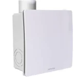 Aerauliqa QXD-80 ventilátor magas nyomásértékkel, beépített pillangószeleppel, WC csésze elszívásához Prémium
