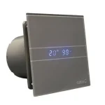 Cata E-100GSTH ventilátor üveg előlappal, utószellő és páraérzékelő funkcióval Kiárusítás
