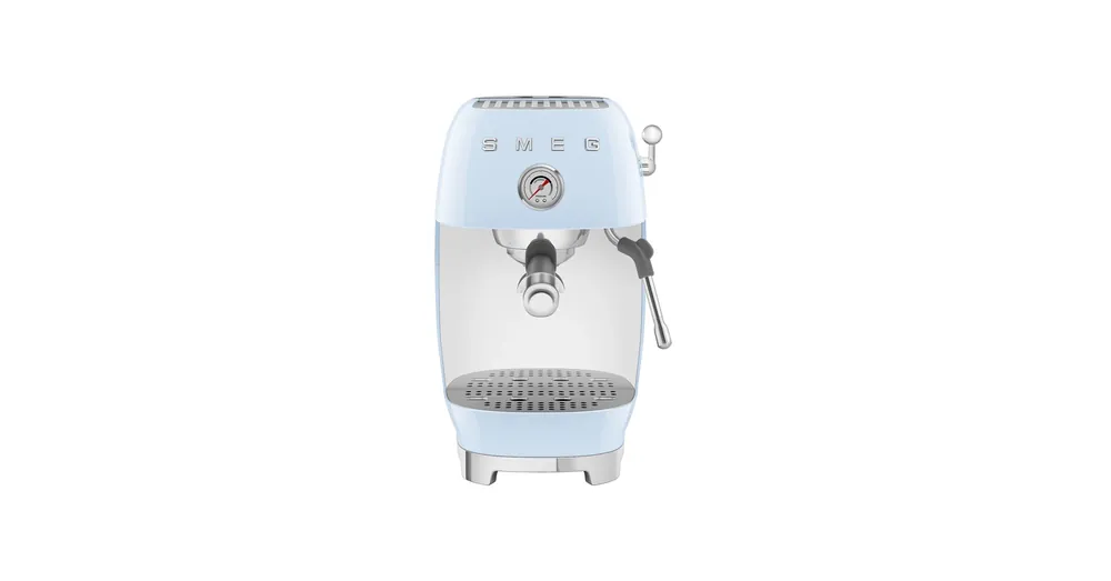 Azonnal elérhető SMEG ESPRESSO KÁVÉFŐZŐ COLD BREW FUNKCIÓVAL, retro, világoskék