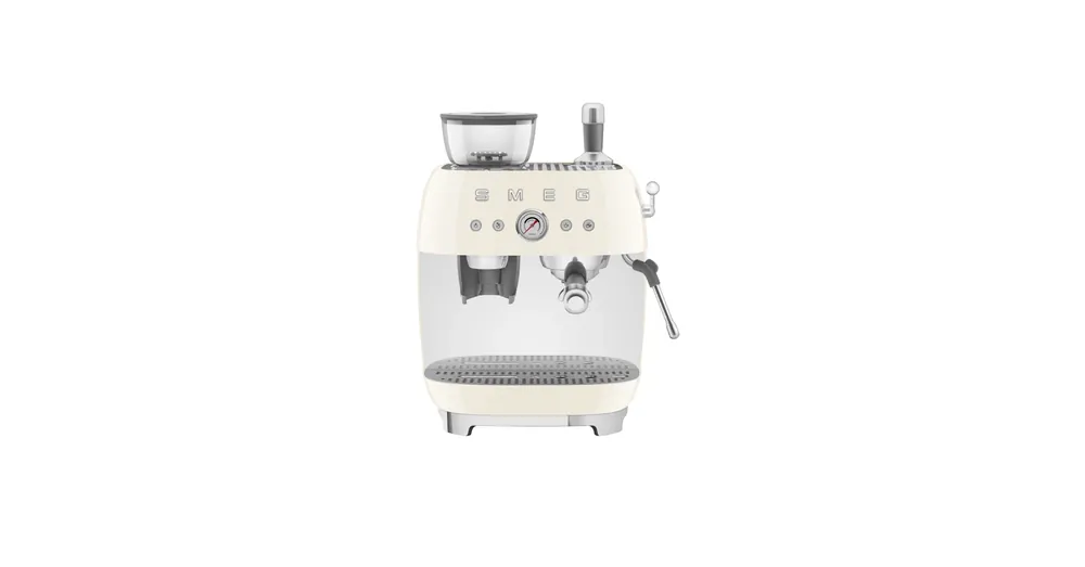 SMEG ŐRLŐVEL KOMBINÁLT ESPRESSO KÁVÉFŐZŐ, retro, bézs Expressz szállítás