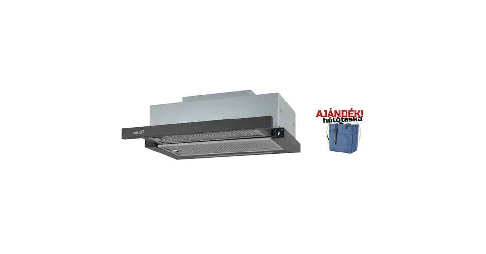CATA - Páraelszívó TFH-6630/A BK fekete LED brushless + hűtőtáska Szuper ajánlat