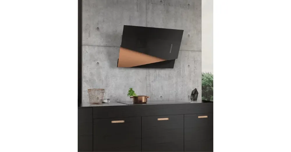Ciarko Design TRIO Rose Gold / fekete fali páraelszívó Kedvezményes ár