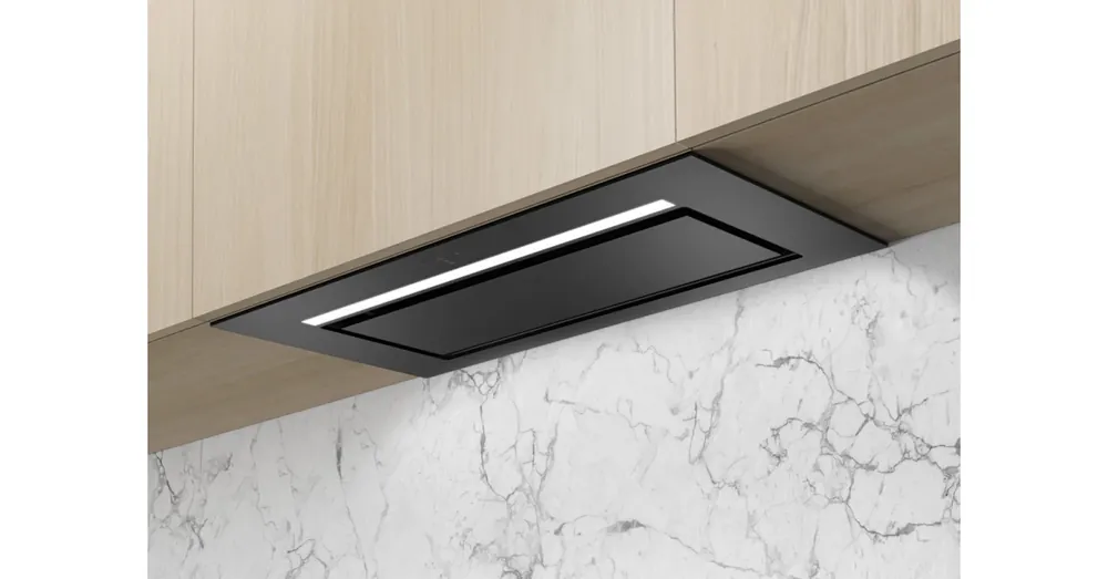 Ajánlat Ciarko Design AURA 55 cm fekete üveg beépíthető páraelszívó