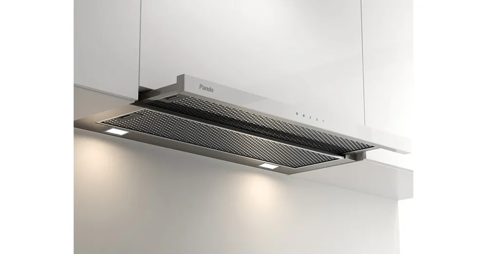 Korlátozott ajánlat Pando IES/90 inox/fehér üveg érintősz. teleszkópos páraelszívó