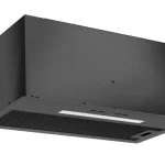 Árengedmény Kluge beépíthető matt fekete páraelszívó, 60cm, 17cm magas
