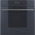 SMEG PIROLITIKUS HŐLÉGKEVERÉSES SÜTŐ, Linea design, Galileo, 60 cm, ES LCD, neptune szürke üveg Biztonságos vásárlás