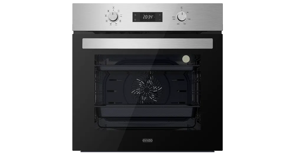 EVIDO LEVEL 60X beépíthető sütő, multifunkciós, 60 cm, inox/fekete üveg Újdonság