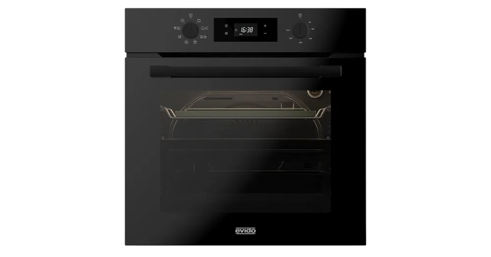 EVIDO LEVEL PRO 60B multifunkciós sütő, 60 cm, fekete, AirFry és Pizza funkcióval Rendeld meg most