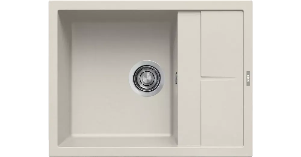 ELLECI - Mosogatótálca Unico 125 65x50 Granitek 1 m. +cseppt. Bianco soft G39 AM Végkiárusítás
