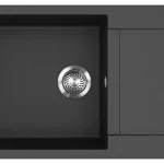 EVIDO Cubo XL 6S compact gránit mosogató, 860 x 500 mm, antracit Biztonságos fizetés