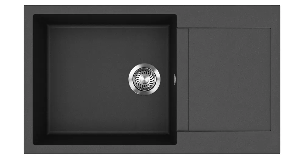 EVIDO Cubo XL 6S compact gránit mosogató, 860 x 500 mm, antracit Biztonságos fizetés