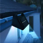 Szolár ereszcsatorna fény - 6 hidegfehér SMD LED - fekete Akciós ár