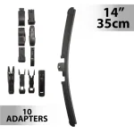 Ablaktörlő 14"/35 cm - 10 db adapterrel Legjobb ár