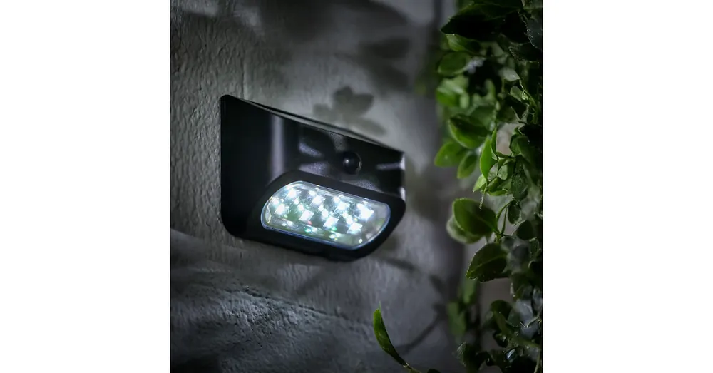 Ajánlat Mozgásérzékelős szolár lámpa - 14 x 6,5 x 10 cm - 8 x SMD LED